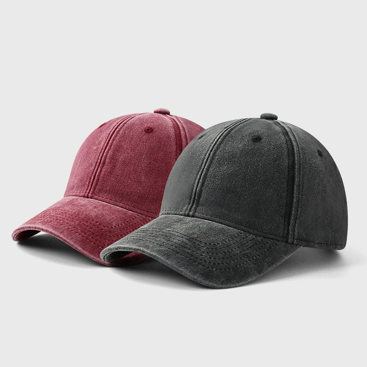 Outdoor Adjustable Blank Plain Custom Dad Hat Man Woman Logo 6 Panels Denim Washed Baseball Cap