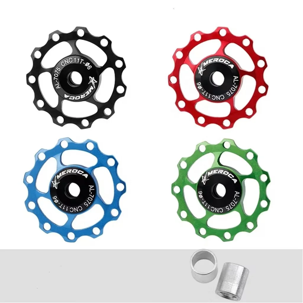 MTB Road Bike Meroca Guide Pulleys 11T 13T Sealed Bearing 7/8/9/10 Speed Rear Derailleur Pulley Jockey Wheel