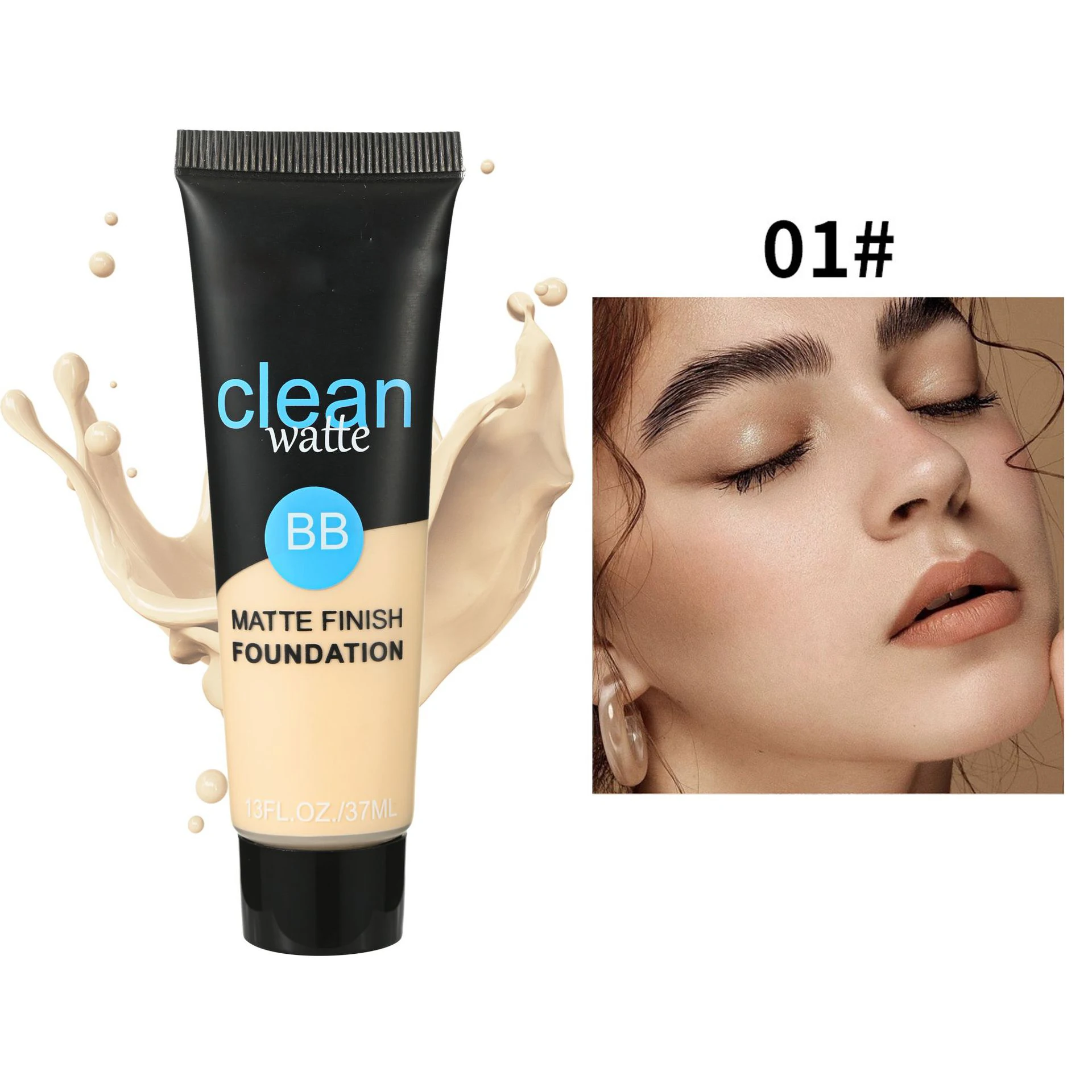 Wholesale Waterproof Natural Matte Makeup Foundation Long Lasting Vegan Full Coverage Liquid Foundation