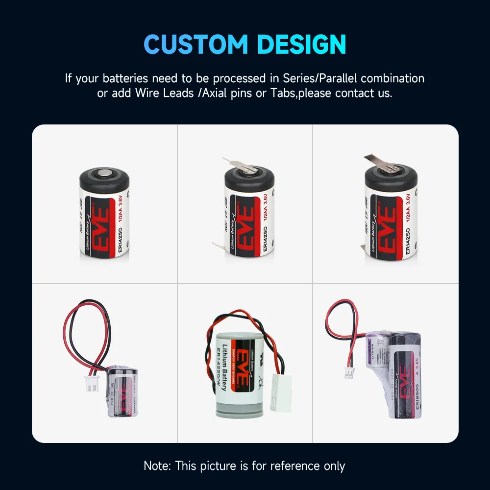 EVE Lithium Primary Battery ER34615 Disposable Batteries 3.6V 19Ah D for Automatic Smart Meters