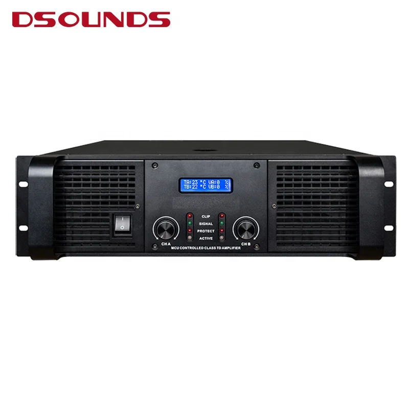 ClassTD power amplifier 2x2300W 3U outdoor amplifier professional power amplifier