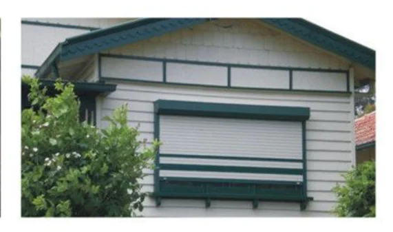 Sound Proof Roller Shutter Aluminum filled with PU foam Slat Doors and Windows