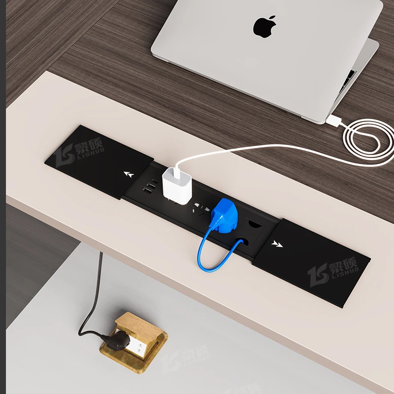 Современный простой офисный Конференц-стол со стулом для переговорного обучения персонала или школьного использования