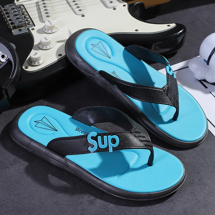 Wholesales Summer Cool Yellow Arch Support Orthopedic Sandals Comfy Men Thong Flip-Flop Slippers