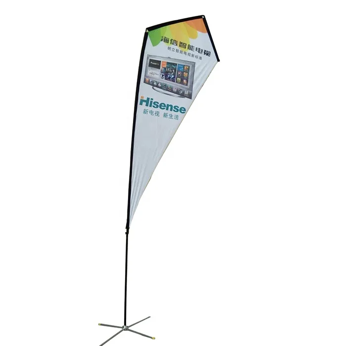 Customized Outdoor Advertising Flag Promotional Flying Beach Flag Banners