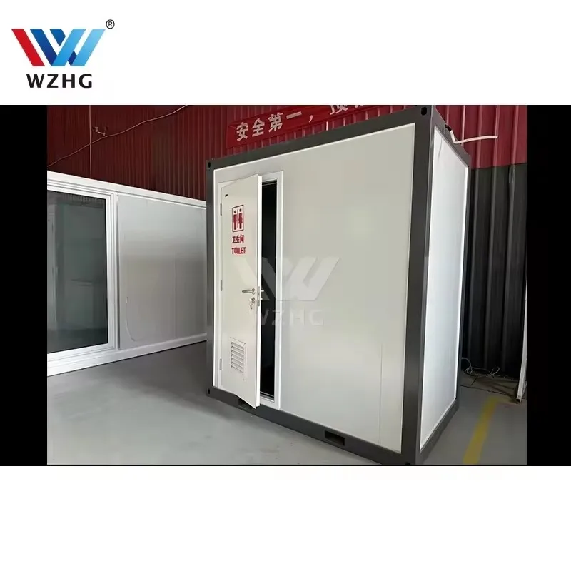 New Mobile Elevated Portable Full Shower Facilities Public Use Container Mobile Toilet