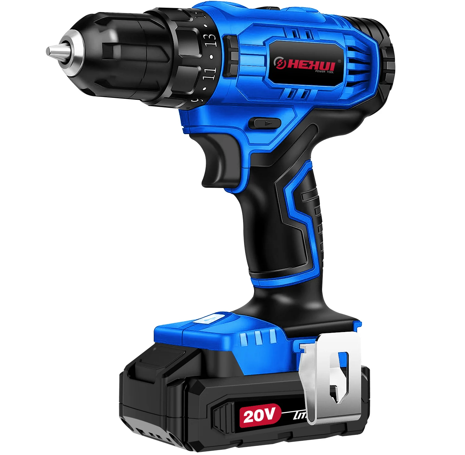 Hehui Portable Electrical 20V Charger Drill Set Original Li-Ion Battery Drilling Machine Wireless Drill