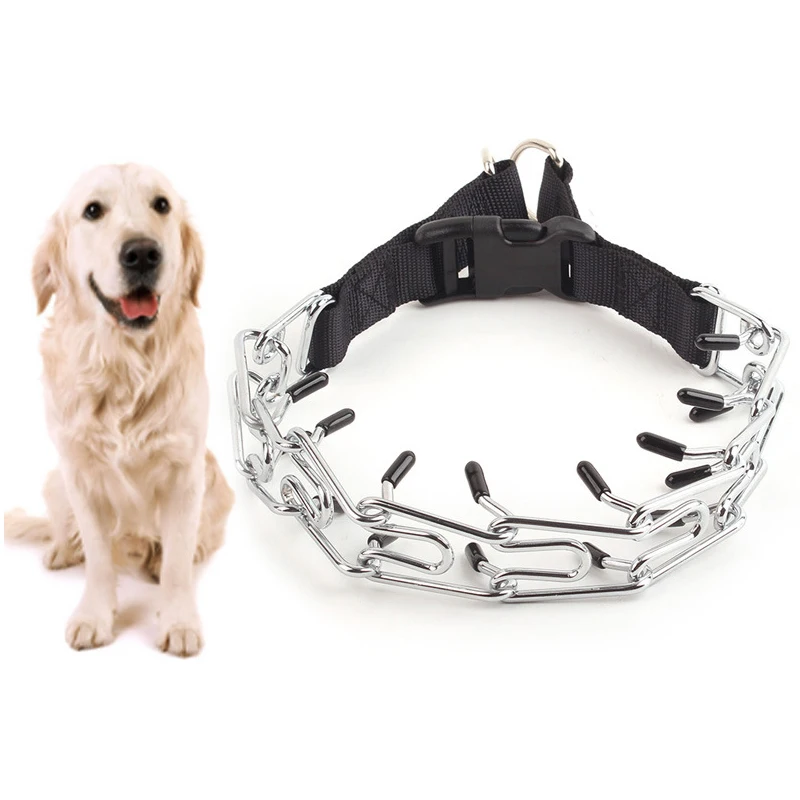 
New Metal lock Necklace Detachable Stimulating Dog Chain Pet Supplies Collar 