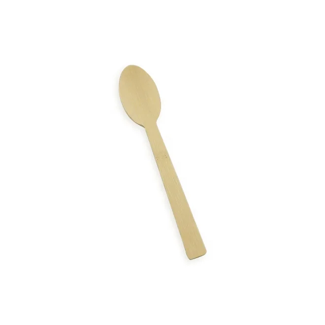 Manufacturer Bamboo Cutlery Disposable Flatware Table Spoon For Take Out Food