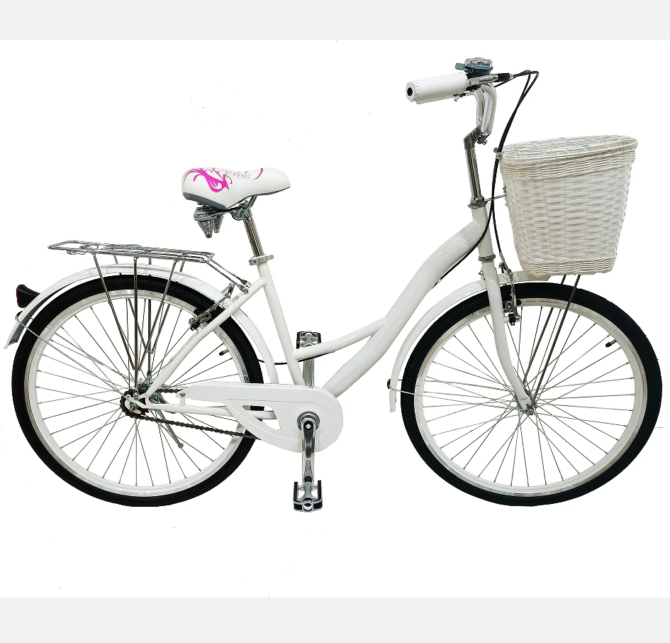 2023 Classic 26-Inch Dutch City Bike with Steel Fork Sale for Men and Women OEM Custom Lady Vintage Bicycle