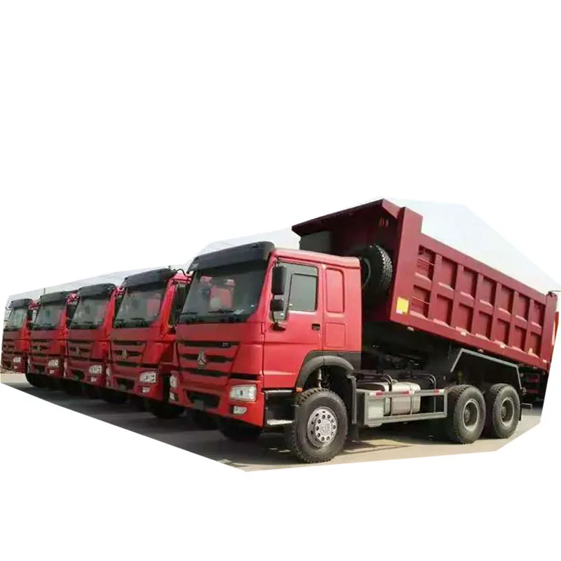 Used  HOWO  371HP 375HP 6*4 8*4 dump truck sold in Africa