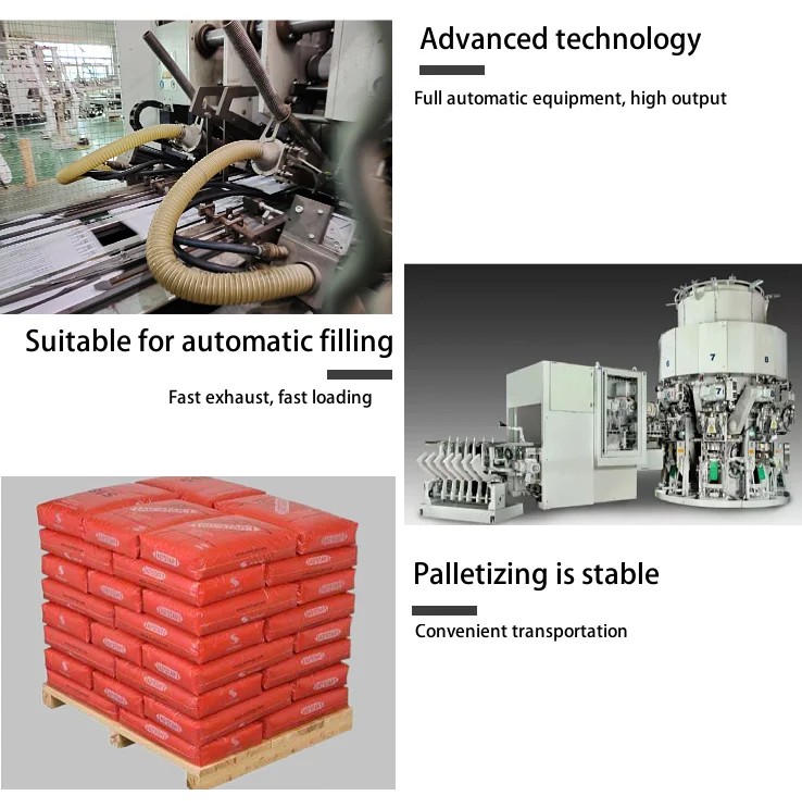 Mortar Packaging Bags 25kg 40kg 50kg Custom Printing  PP Block Bottom Bag of Cement Mortar Plaster Gypsum Powder
