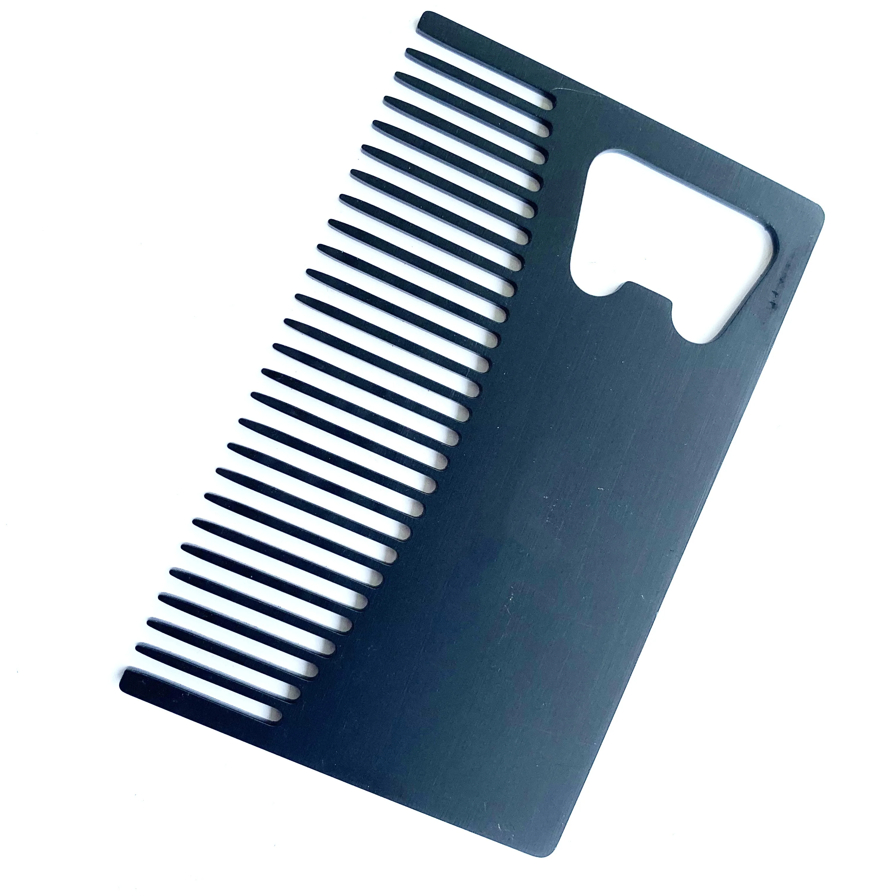 Personalized Powder Coated Man Beard Comb Bottle Opener