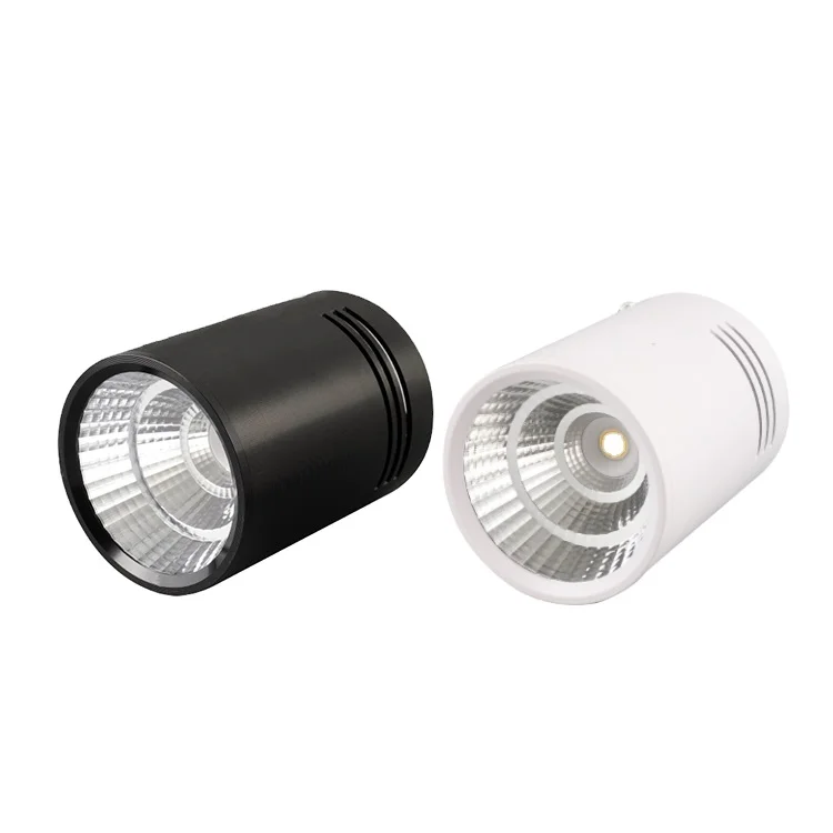 Surface mounted COB anti-glare spotlights high CRI high lumen downlights  circular ceiling downlights