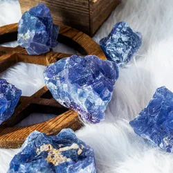 Wholesale High Quality Raw Blue Fluorite Cluster Natural Healing Crystal Gemstone
