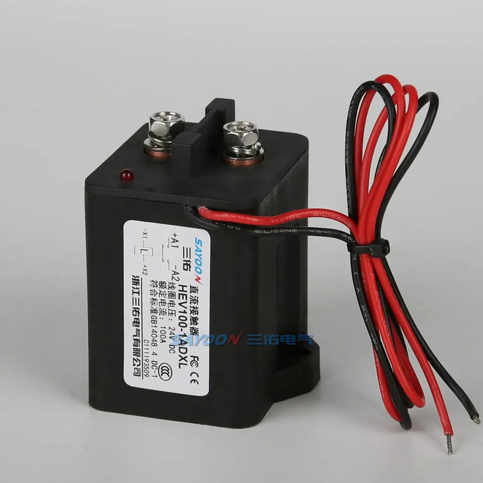 SAYOON HEV100, контактор постоянного тока, электрическое электрооборудование высокой мощности 100 А, ROHS CE