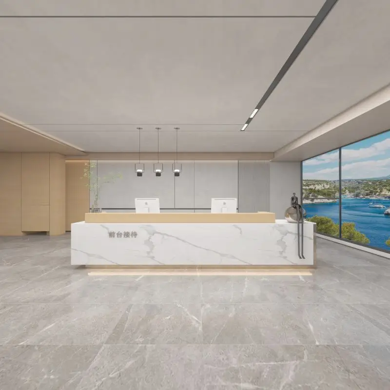 Modern Company Front Desk Reception Desk Dental Hospital Beauty Salon Consultation Service Counter Cashier