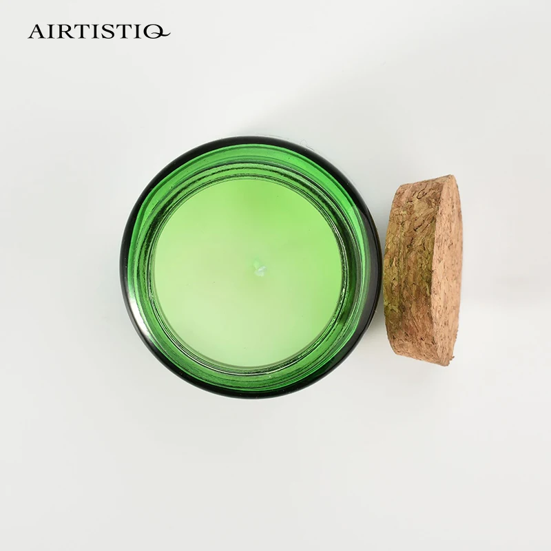 Hot Sell Custom Luxury Private Label Premium Peach 2.46oz 70g Soy Wax Mini Scented Candles Amber Glass Scented Candle with Lid