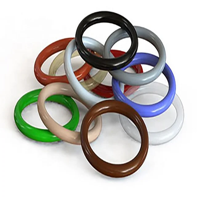 Food grade Colored various size silicone rubber matte surface o ring