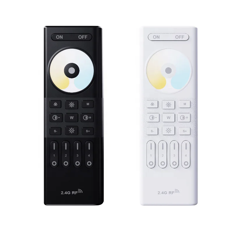 high quality  OEM ODM 2.4G RF dual color CCT  handheld remote controller for dimming lights