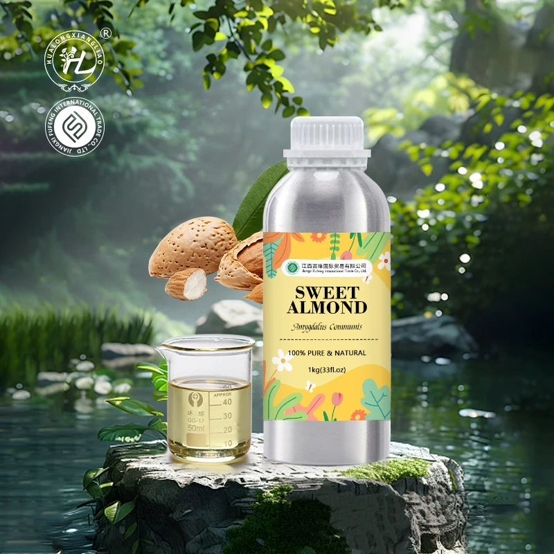 Organic Sweet Almond Oil For Skin - 100% Pure Natural Prunus amygdalus dulcis Nut Cold Pressed | Wholesale Price, Bulk 1kg