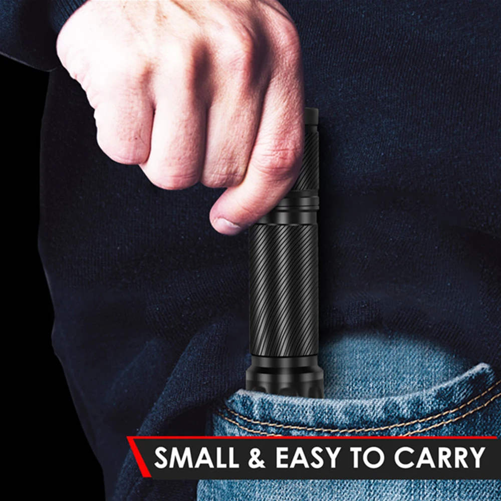 Professional Super Bright 1000LM LED Flashlight Torch Camping 18650 Flashlight Aluminum Tactical LED Flashlight