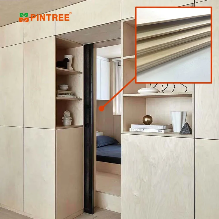 Factory 1220*2440mm Full Birch Plywood Sheet 16mm Birch Plywood Panel For Furniture