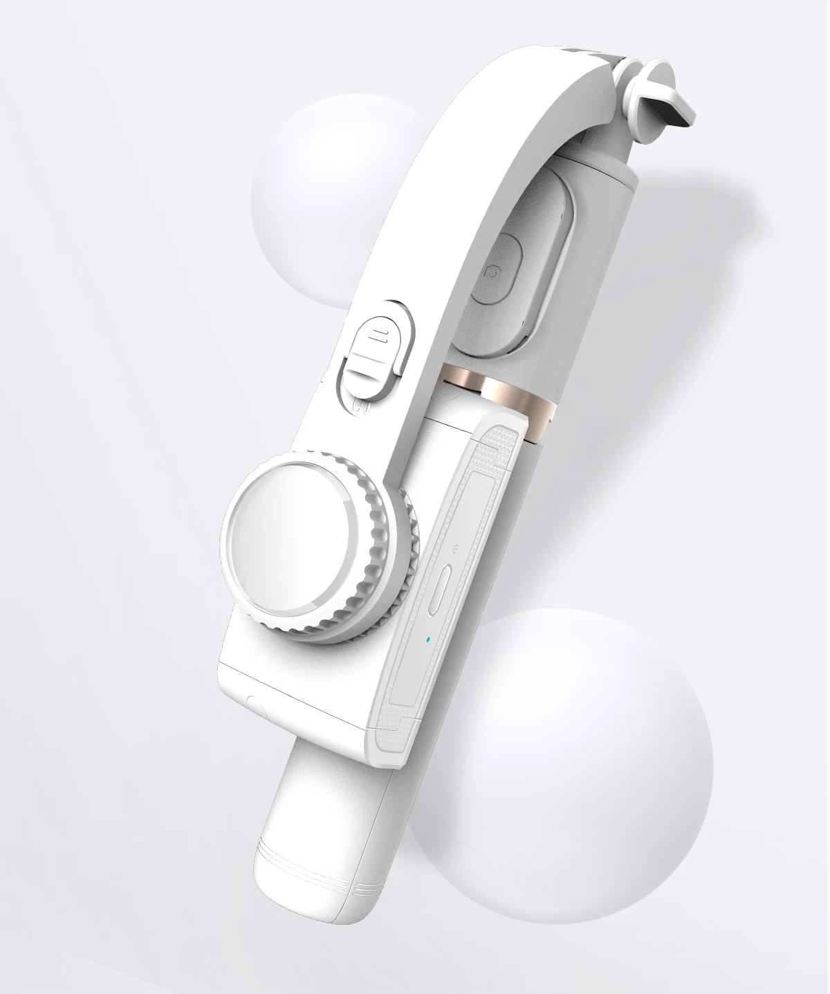 Новые характеристики шарнирный стабилизатор Q08 для телефона Беспроводная Гибкая селфи-палка со скрытым штативом мобильный стабилизатор видео для Tik Tok