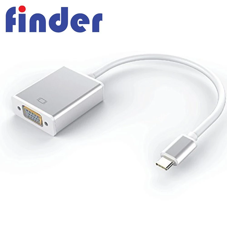 USB Type-C to VGA Adapter Cable Male USBC to VGA Female DB15 Converter