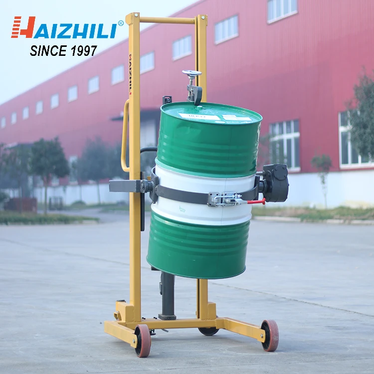 Hydraulic Manual Stacker Truck Hand Equipment Electric Oil Drum Lifter
