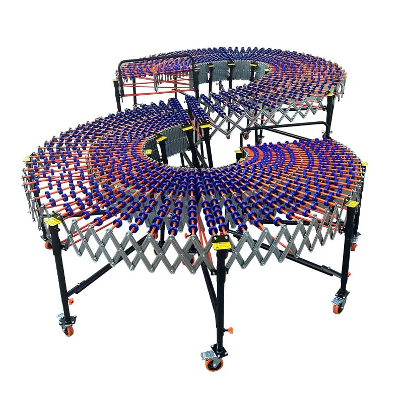 Factory Price Gravity Flexible Roller Conveyor Transmission Industrial Roller Chain Unloading System