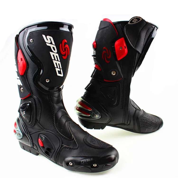 Wildmx Motorcycle Shoes Riding Racing Waterproof Breathable Leather Motorbike Motocross Boot for Women
