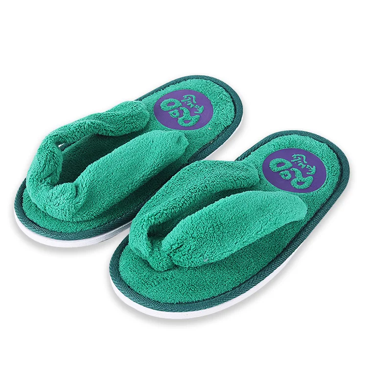 UG Cheap Wholesale personalized Disposable slippers Hotel Slipper Supplier Custom Logo  EVA Sole Guest flip flops