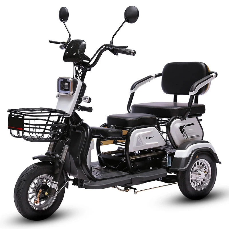 Low Speed Safety Woman Bike Sweden Adult Drift Frame 3 Wheel Electric Tricycle Pedicab Gas Ebike Trike Seat Tricycle Scooter