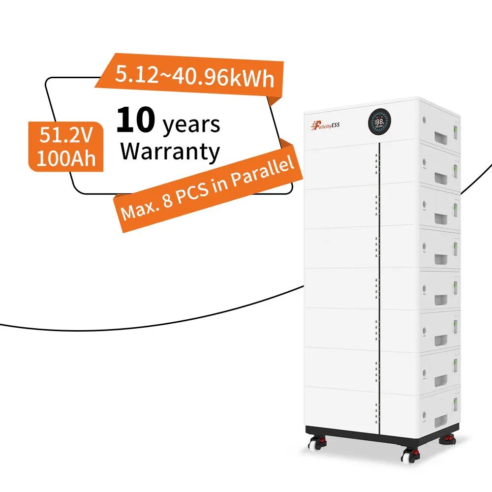 FelicityESS 5.12kWh to 40.96kWh High Capacity Lithium Batteries for Solar Energy Storage Systems and Long Term Reliability