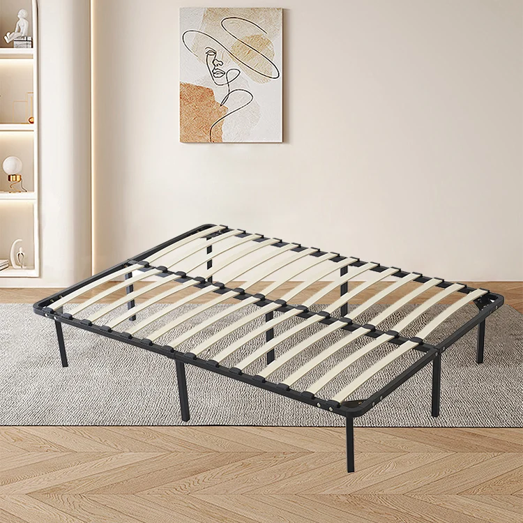 Excellent Quality Dormitory Double Luxury Full Size Firm Easy Assembly Cama Queen Metal Bed Frame Base For Bedroom