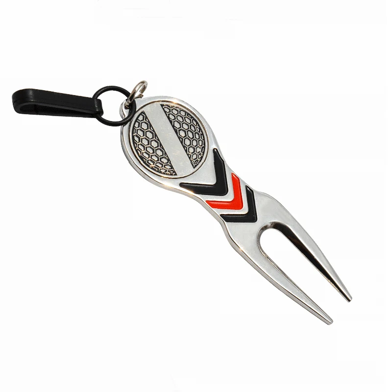 Custom Metal Magnetic Ball Marker and Divot Repair Tool Keychain Golf Accessories for Men