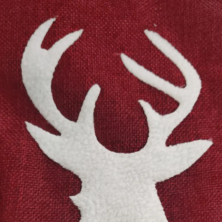 Wholesale Customized sublimation Sequins Christmas Stockings Elk Gift Bags Red Luxury  Christmas Stockings