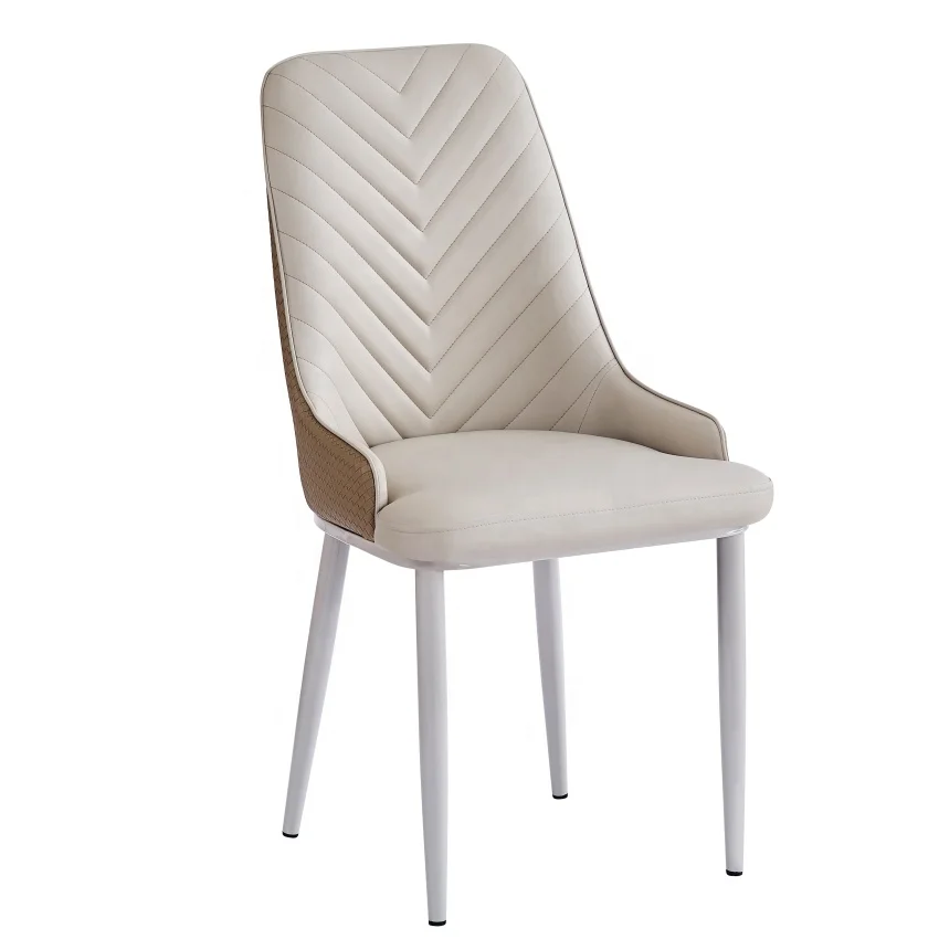 Modern luxury restaurant kitchen dining room furniture pack 4 gray velvet fabric dining chairs