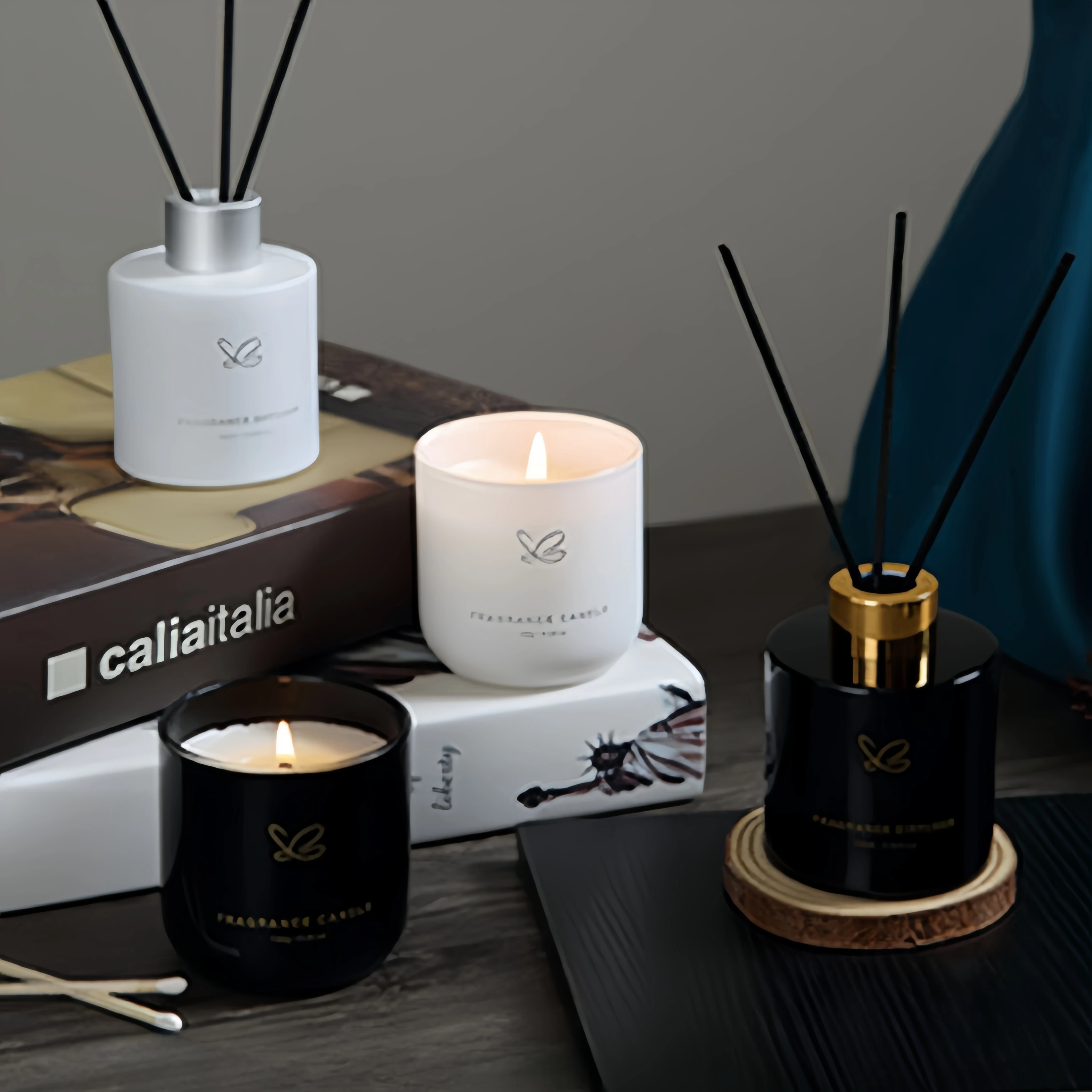 High Quality Weddings Parties Sticks Home Fragrance Luxury Diffuser Scented Candle Set