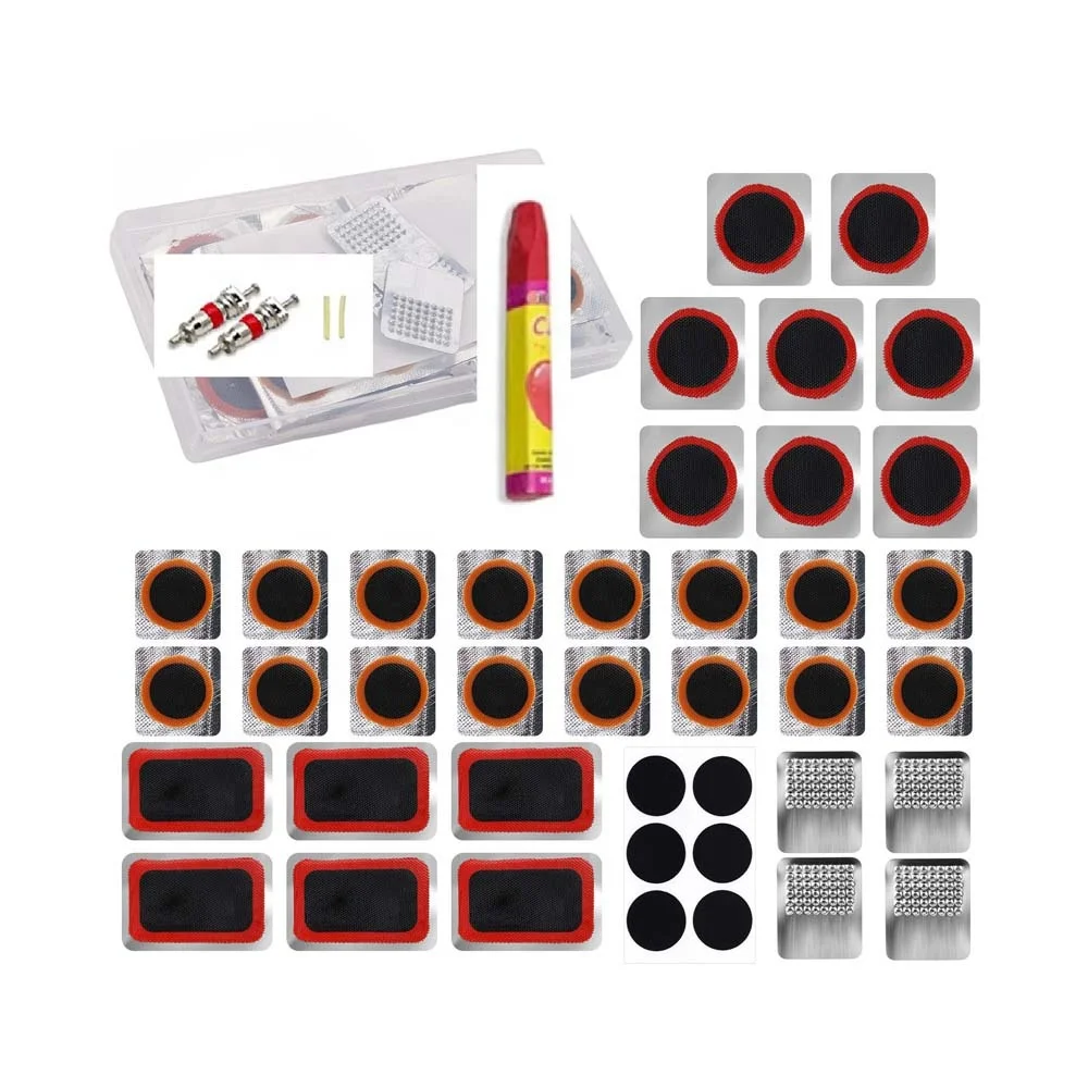 New Image Set 16 Emergency Repair Tools Universal Puncture Bike Flat Bicycle Car Scooter Tool Kit Patch Repair Set