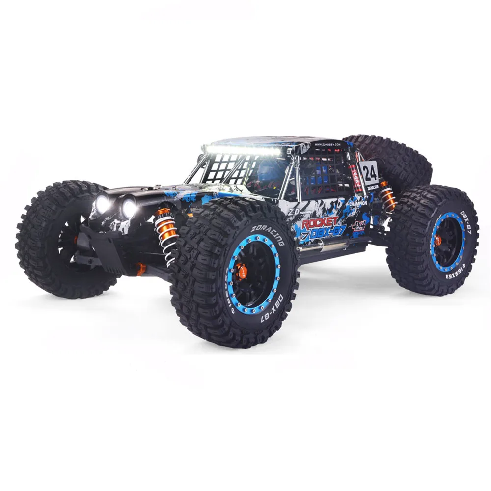 ZD гоночный DBX 07 1/7 4WD 80 км/ч радиоуправляемые игрушки пустынный Багги 2 4G высокоскоростной бесщеточный внедорожник Радиоуправляемый автомобиль RTR