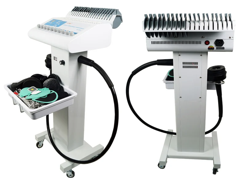 Au-800SA Standing 2 in 1 Russian Waves Electro Muscle Stimulator with High Frequency G5 Vibration Massage Equipment