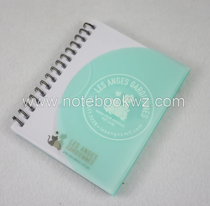 make your own personalized PP cover 3x5 small spiral smart pocket notepad with pen