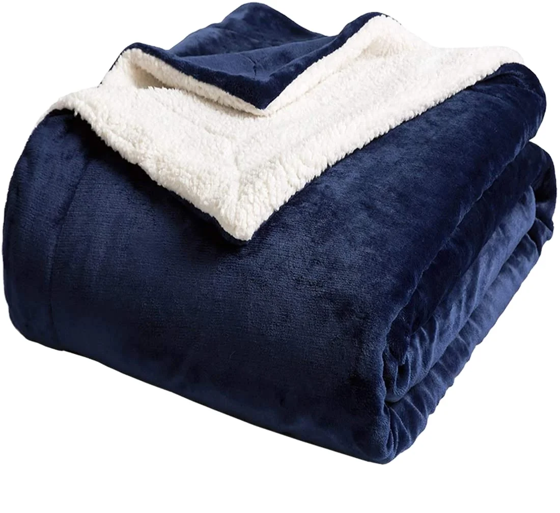 BSCI ППО толстый теплый однотонный из полиэстра и фланелей и подстежка на искусственном меху, 2 слоя по индивидуальному заказу из однотонного плюша; Сезон Зима; Двойной слой мультяшным принтом плед одеяла для зимы