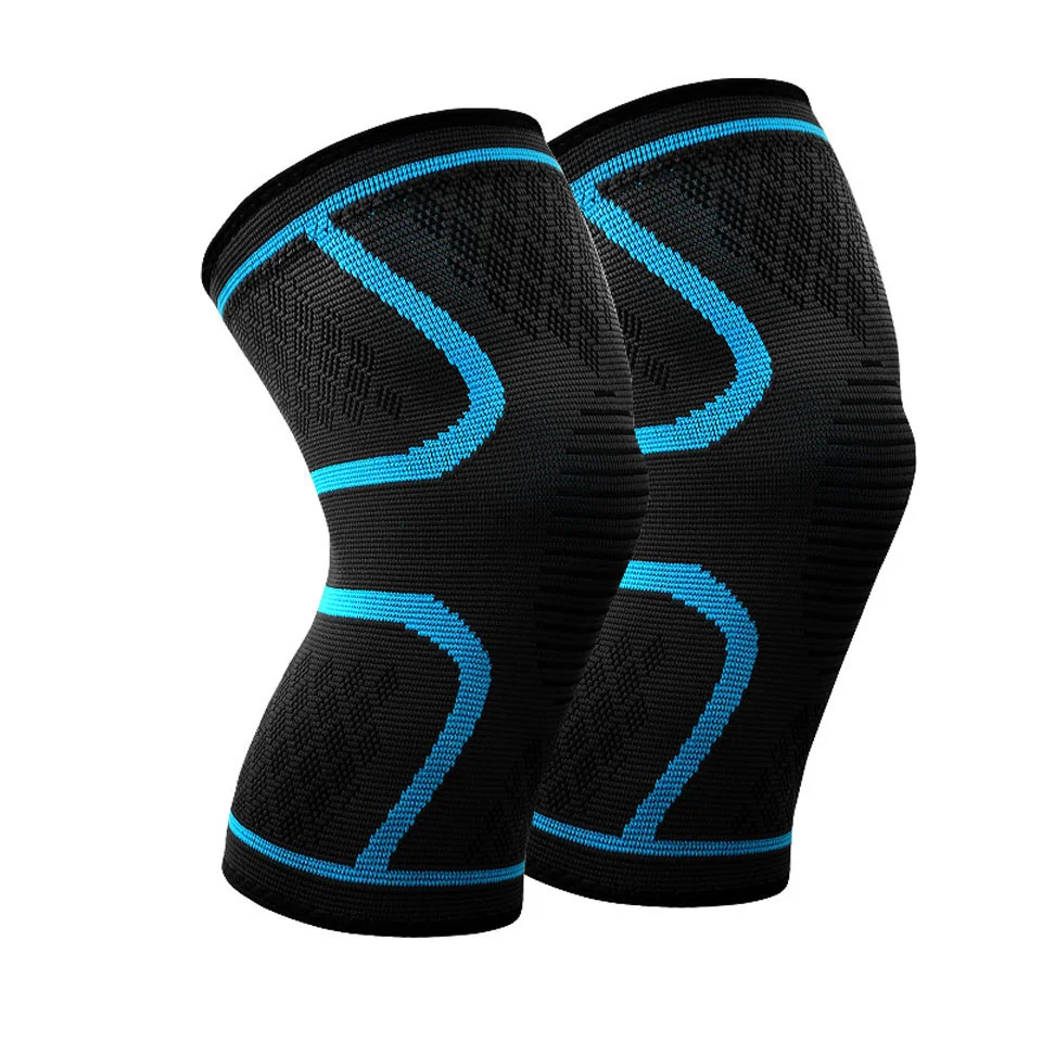Anti Slip Compression Knitting Pain Relief Basketball Knee Brace Neoprene Support Sleeve for running sports