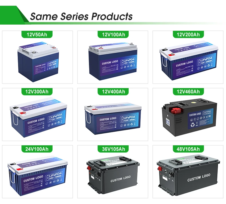 Battery Supplier 12v 24v 100ah 200ah 230ah 300ah 460ah Lithium Batteries 12v 100ah lifepo4 battery pack