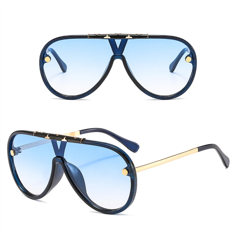 Gafas круглые большие солнцезащитные очки для женщин пляжные уличные qingqing 2023 2022 пилотные женские ПУ nys современные деревянные забавные