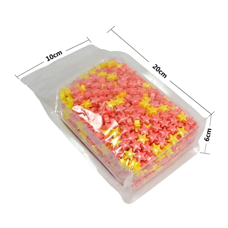 50 Pcs Transparent Flat Bottom Box Pouch Stand Up Zip lock Eight Sides Seal Bag Side Gusset Clear Plastic  1 Pound Coffee Bags