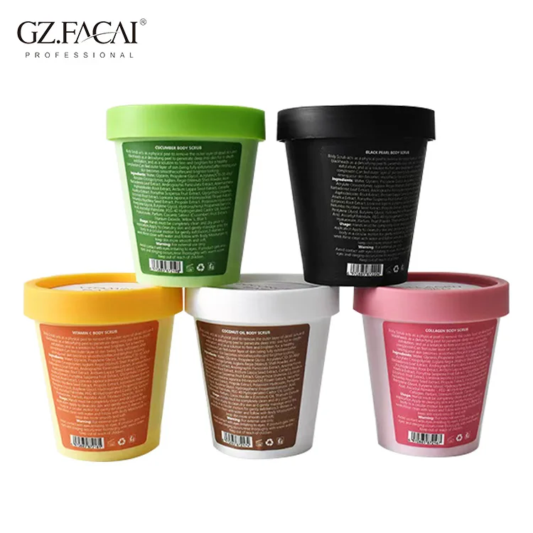 Nourishing Black Pearl Body Scrub for Normal Deep Cleansing Moisturizing Bath Salts Natural Skin Product Smooth Skin 200ml